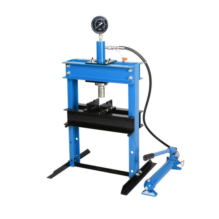 Пресс гидравлический KingTul profi KT-0500-1, 12т, с манометром и выносным насосом, 358 мм