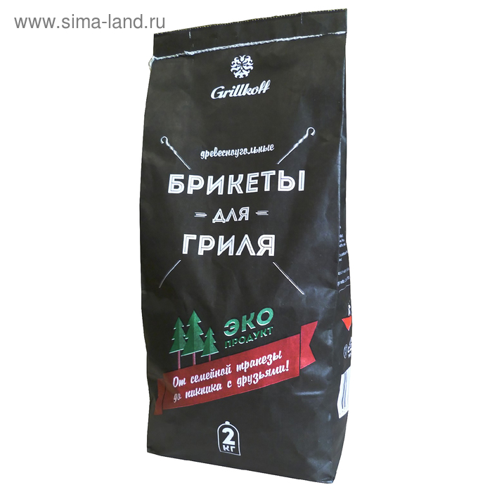 Брикеты древесноугольные, 2 кг
