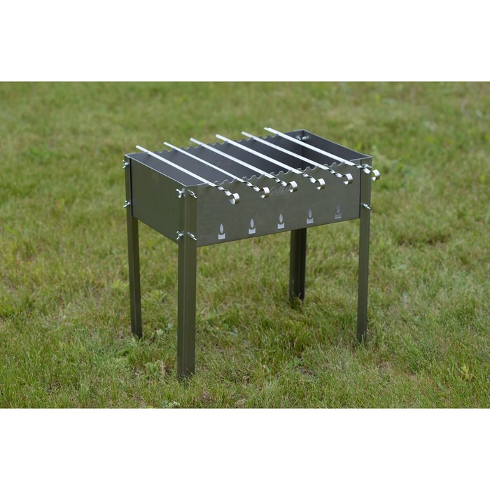 Мангал Max с барашками, сталь мангала 08ПС 1,5 мм, в сумке, 6 шампуров 50 см в комплекте