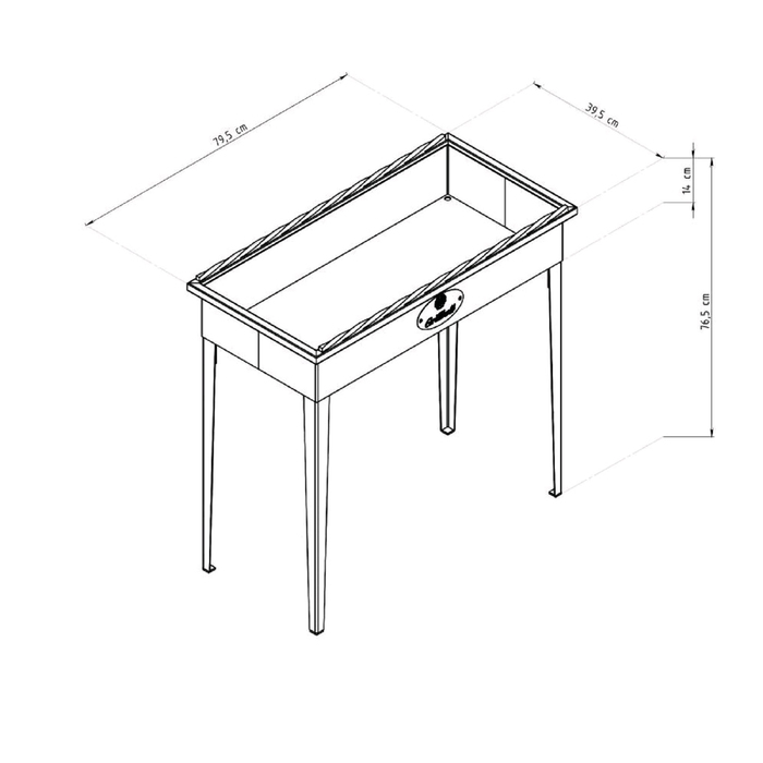 Мангал стационарный "Крепыш", сталь 08ПС толщиной 2 мм, ножки укладываются внутрь мангала