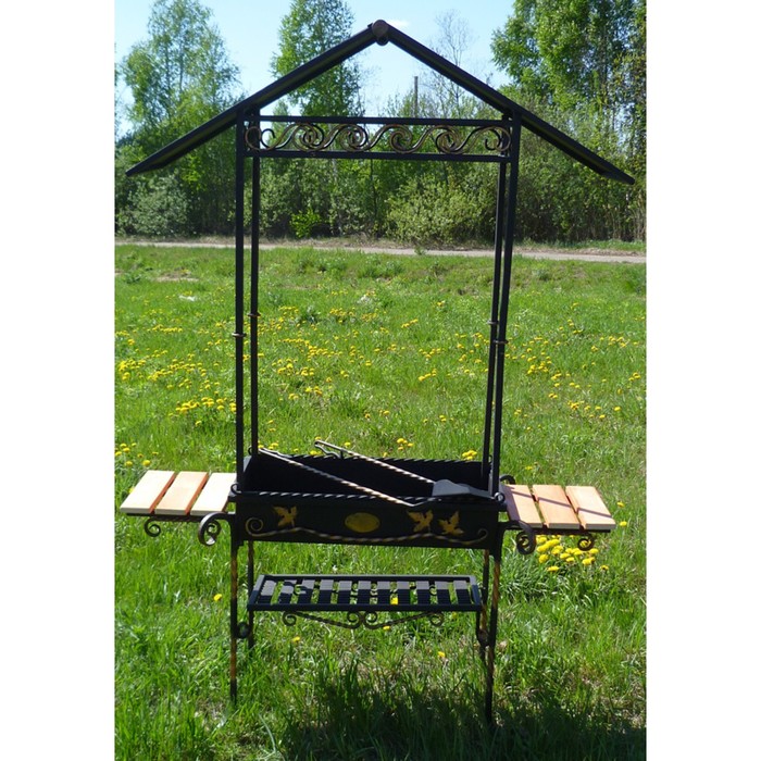 Мангал "Теремок", сталь 08ПС толщиной 3 мм