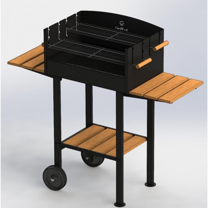 Мангал двухрешеточный "Лукас", сталь 08ПС толщиной 1,5 мм