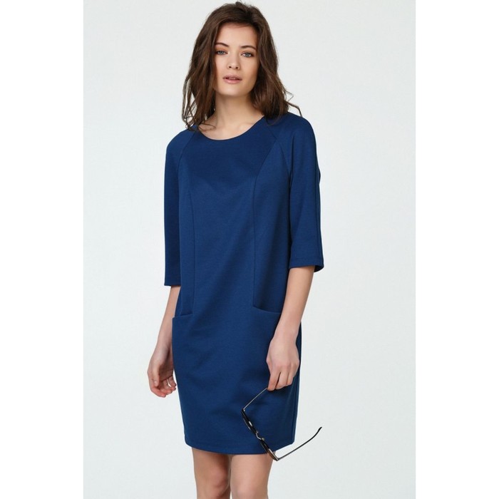 Платье женское, размер 44, цвет синий 751-08-02