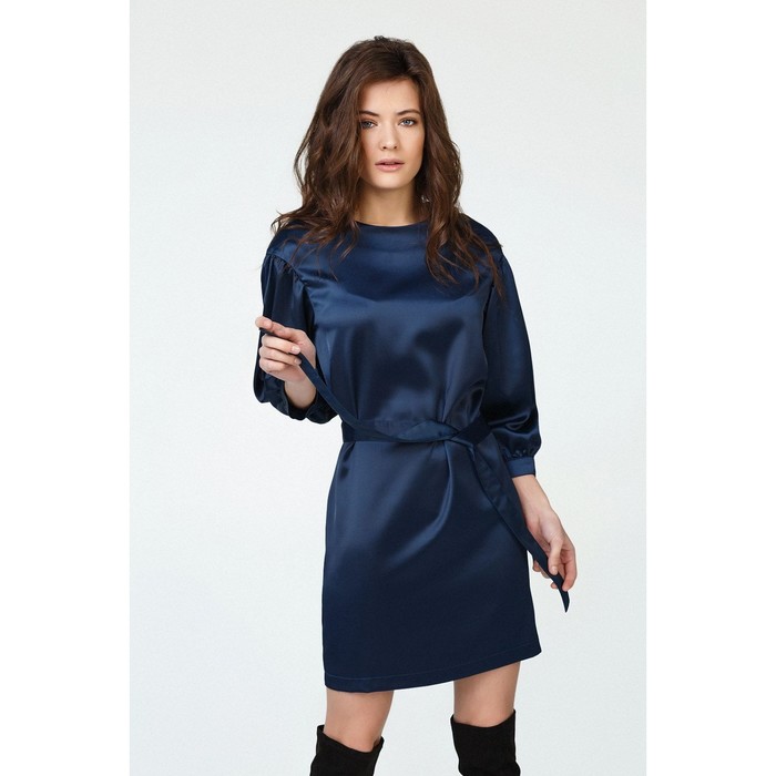 Платье женское, размер 40, цвет тёмно-синий 112-08