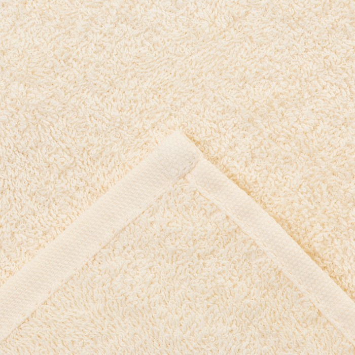 Полотенце махровое "Экономь и Я" 50х90 см, молочный 100% хлопок, 340 г/м²