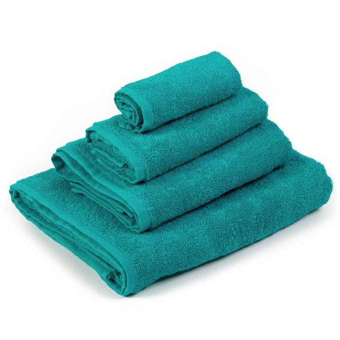 Полотенце махровое "Экономь и Я" 70х130 см, светло-зеленый 100% хлопок, 340 г/м²