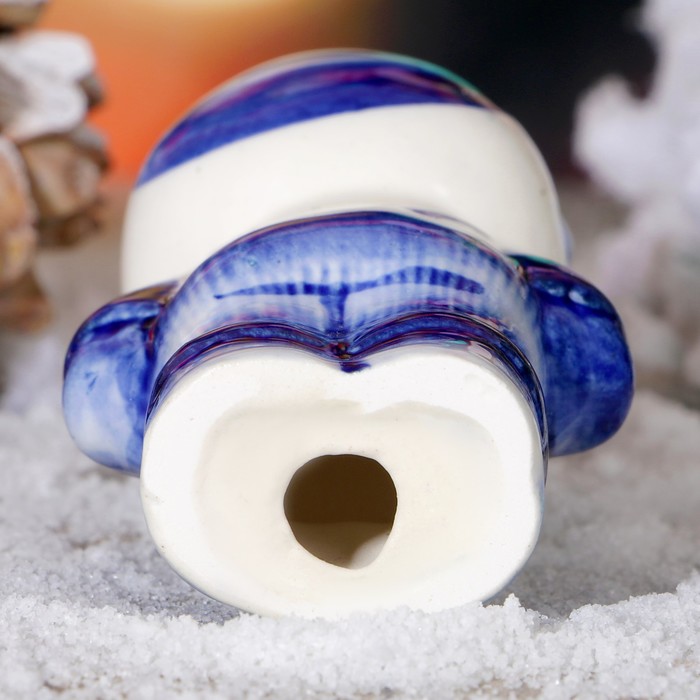 Сувенир «Поросёнок Стёпка», средний, 8,5 см, гжель