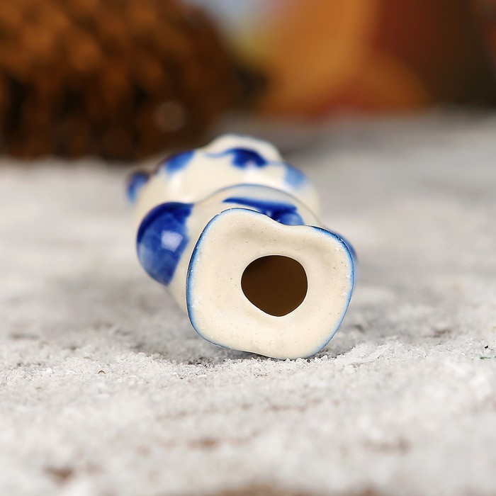 Сувенир «Поросёнок Петя», 4,5 см, гжель