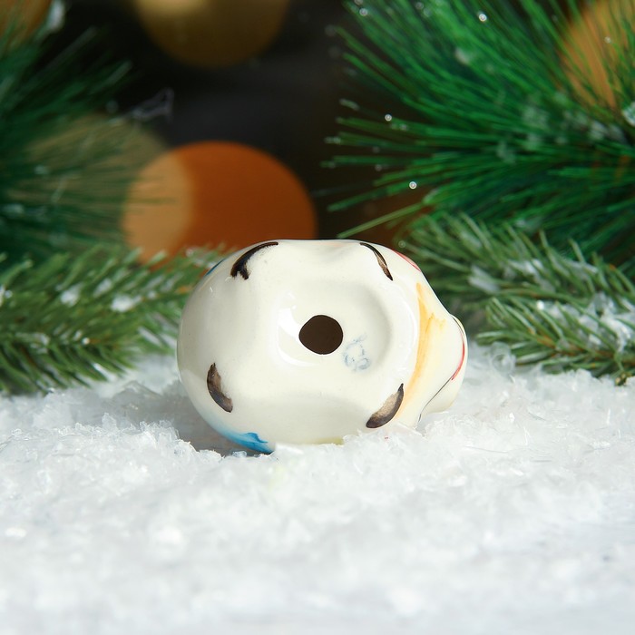 Сувенир «Свинка Глаша», 3 см, гжель, цвет