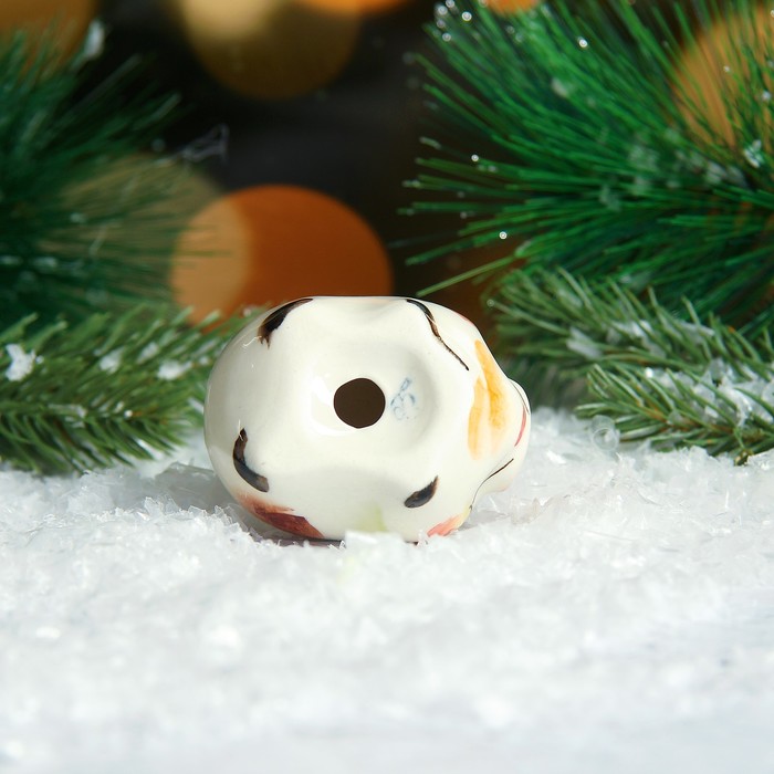 Сувенир «Свинка Глаша», 3 см, гжель, цвет