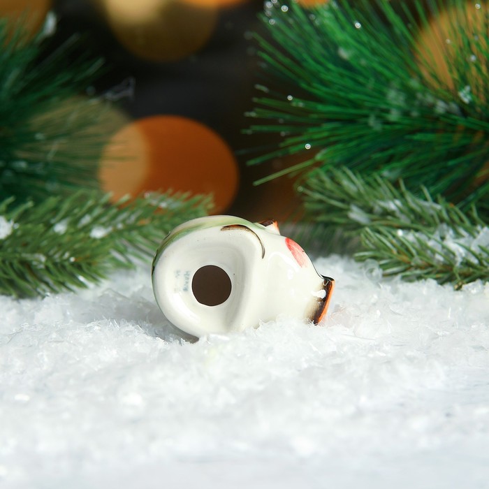 Сувенир «Поросёнок Матвей», 2,5 см, гжель, цвет