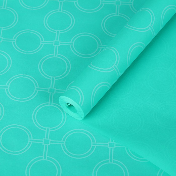 Пергамент флористический "Орнамент на мяте", 58 г/м², 0,5 х 10 м