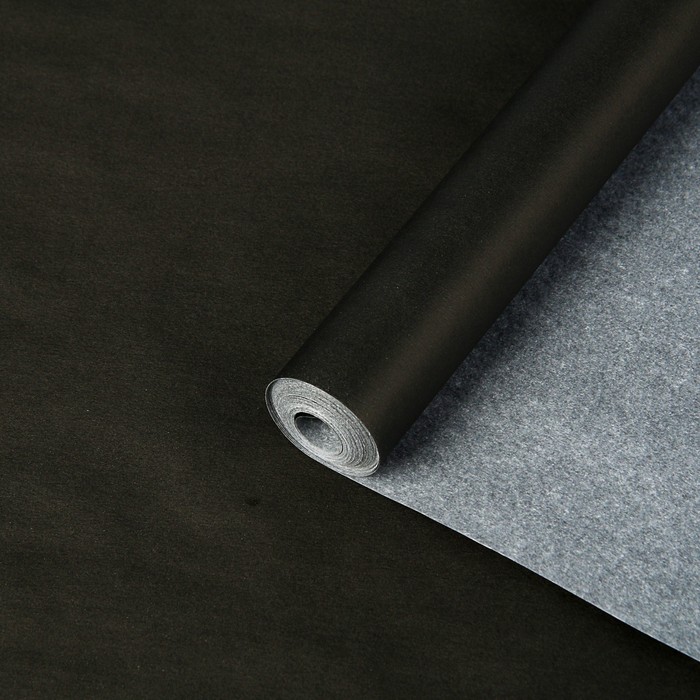 Пергамент флористический "Двухсторонний" черный/кофе 58 г/м², 0,5 х 10 м