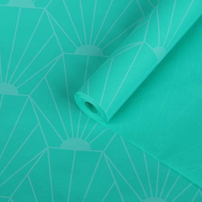 Пергамент флористический "Орнамент на мяте", 58 г/м², 0,5 х 10 м