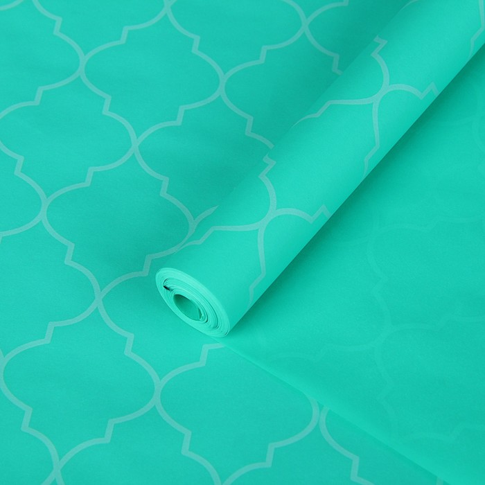 Пергамент флористический "Орнамент на мяте",58 г/м², 0,5 х 10 м