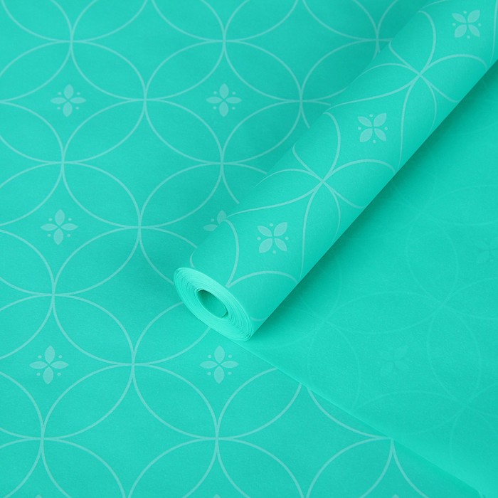 Пергамент флористический "Круги на мяте", 58 г/м², 0,5 х 10 м