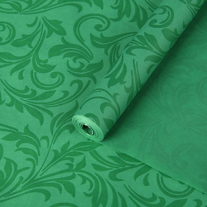 Пергамент флористический "Ветки", зеленый, 58 г/м², 0,5 х 10 м