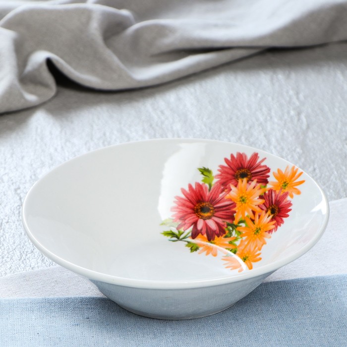 Салатник 0,5 л "Донской" цветы, деколь, микс