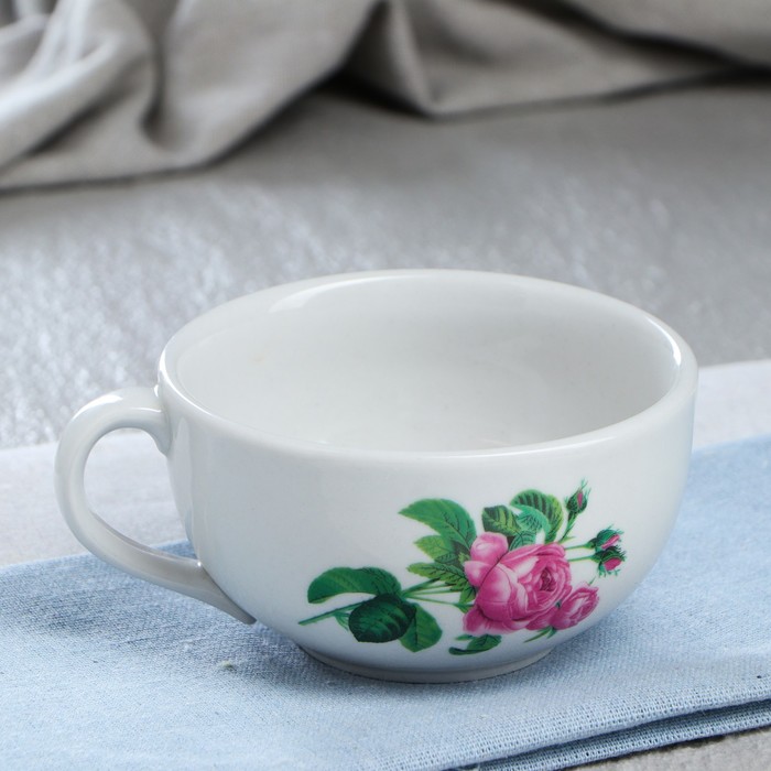 Кружка 0,25 л "Лотос" роза Кавказа, деколь