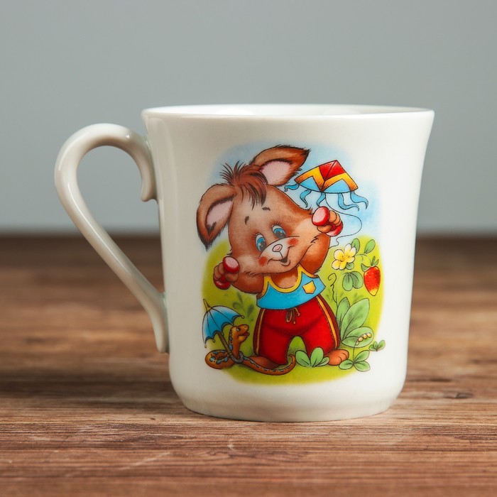 Кружка 250 мл "Верона" азбука, деколь, микс