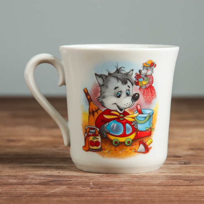 Кружка 250 мл "Верона" азбука, деколь, микс