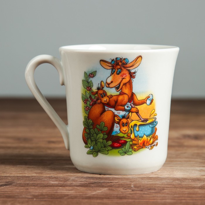 Кружка 250 мл "Верона" азбука, деколь, микс