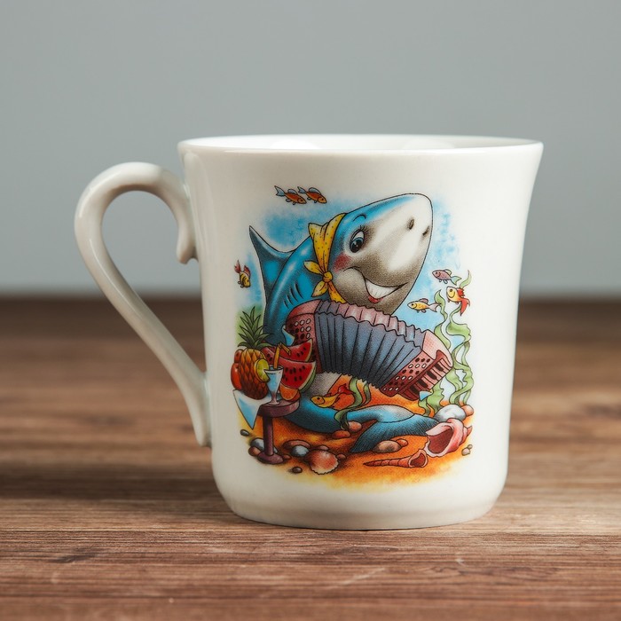 Кружка 250 мл "Верона" азбука, деколь, микс