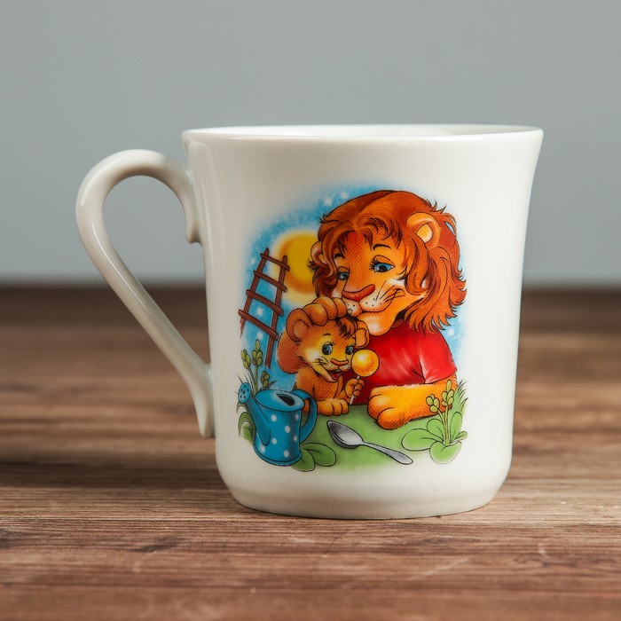 Кружка 250 мл "Верона" азбука, деколь, микс