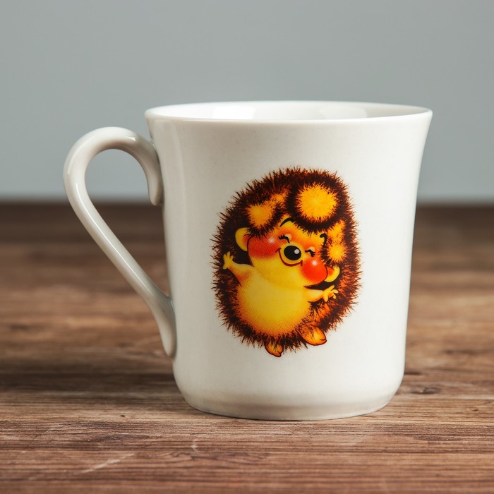 Кружка 250 мл "Верона" ёжик, деколь, микс