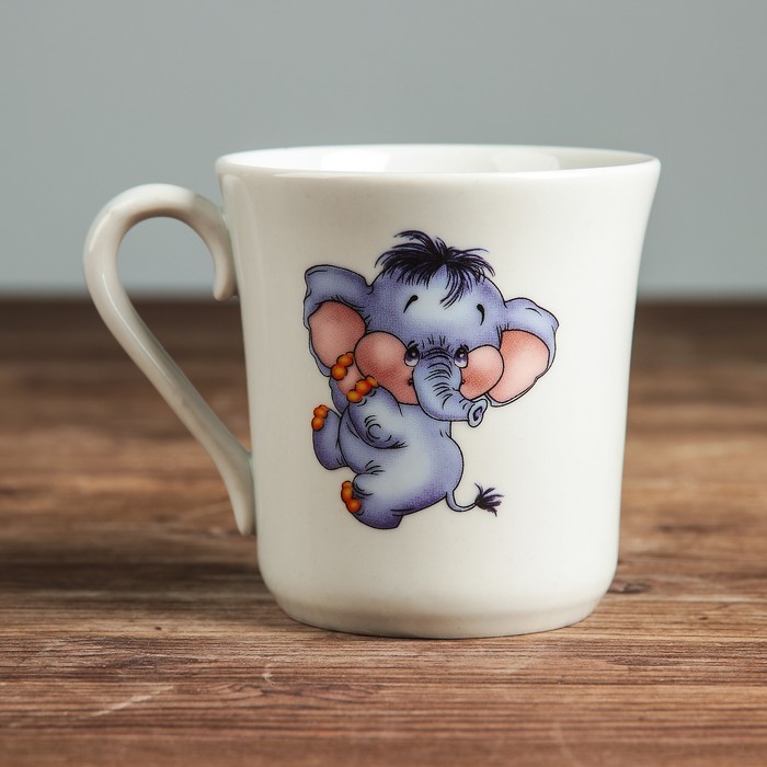 Кружка 250 мл "Верона" слон, деколь