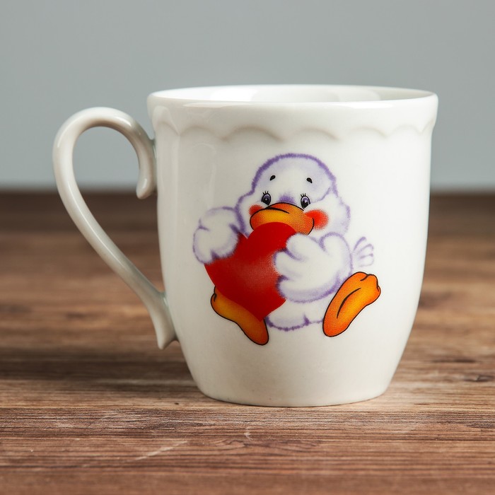 Кружка 250 мл "Корона" утята, деколь