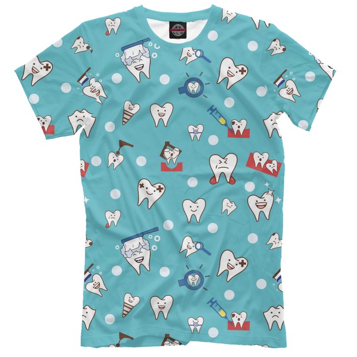 Футболка для мальчика "Зубки" , рост 158 см VRC-405286