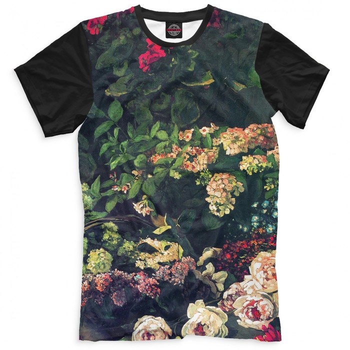 Футболка для мальчика "Цветы" , рост 140 см CVE-250815