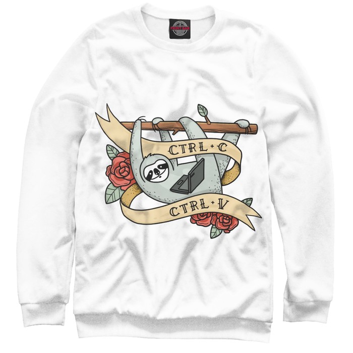 Свитшот для мальчика CTRL+C/CTRL+V , рост 104 см ITT-647526