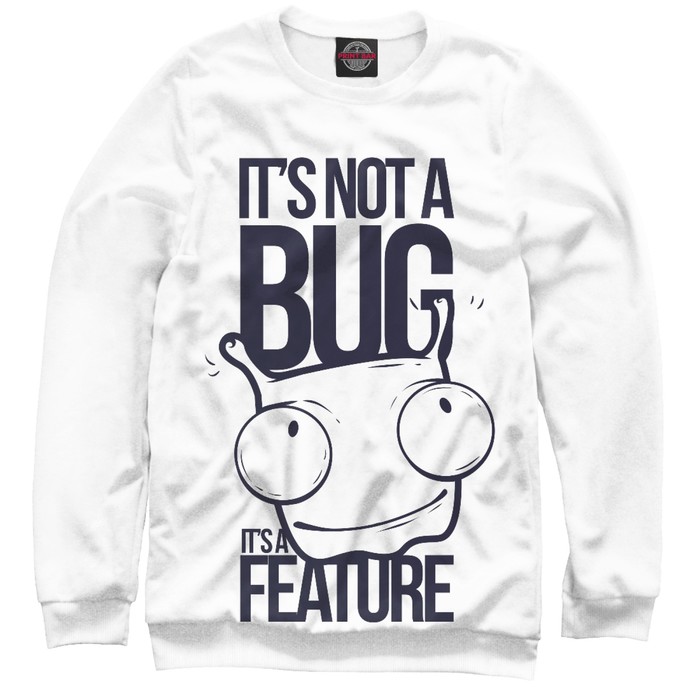 Свитшот для мальчика "Не баг, а фича!" , рост 158 см ITT-286258