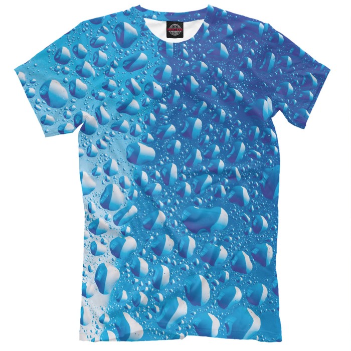 Футболка для мальчика "Капли воды" , рост 158 см STI-271646