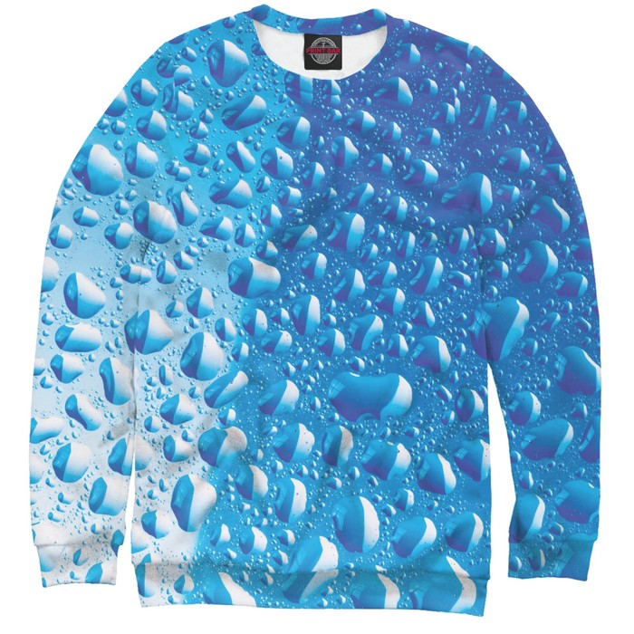 Свитшот для девочки "Капли воды" , рост 122 см STI-271646