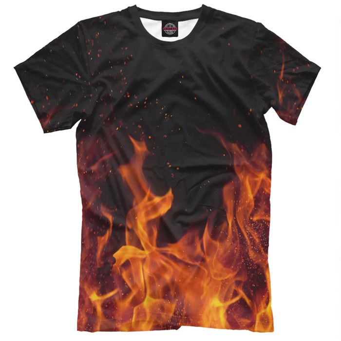 Футболка для мальчика "Огонь" , рост 122 см STI-408100