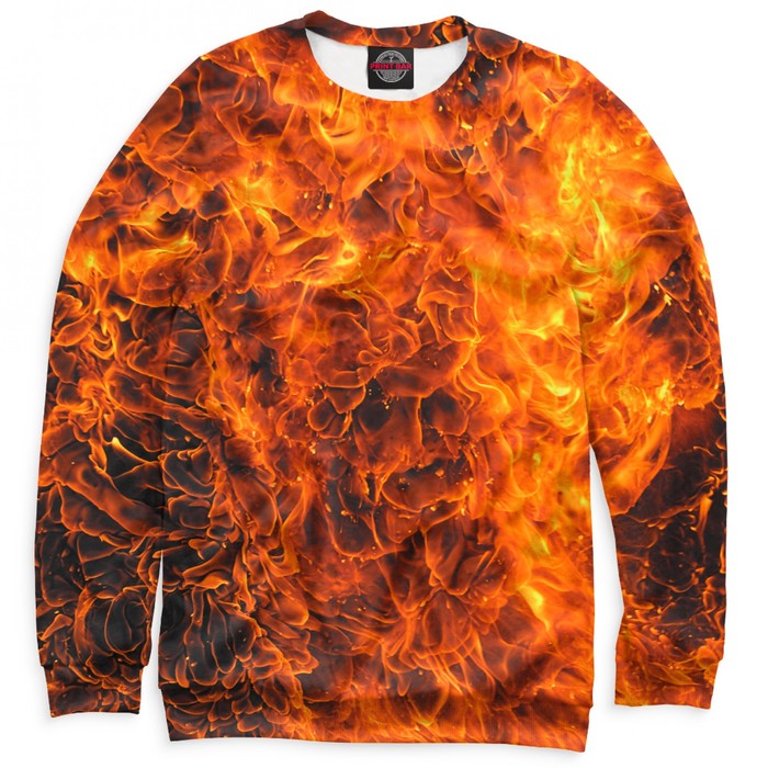 Свитшот для девочки "Огонь" , рост 122 см STI-683453