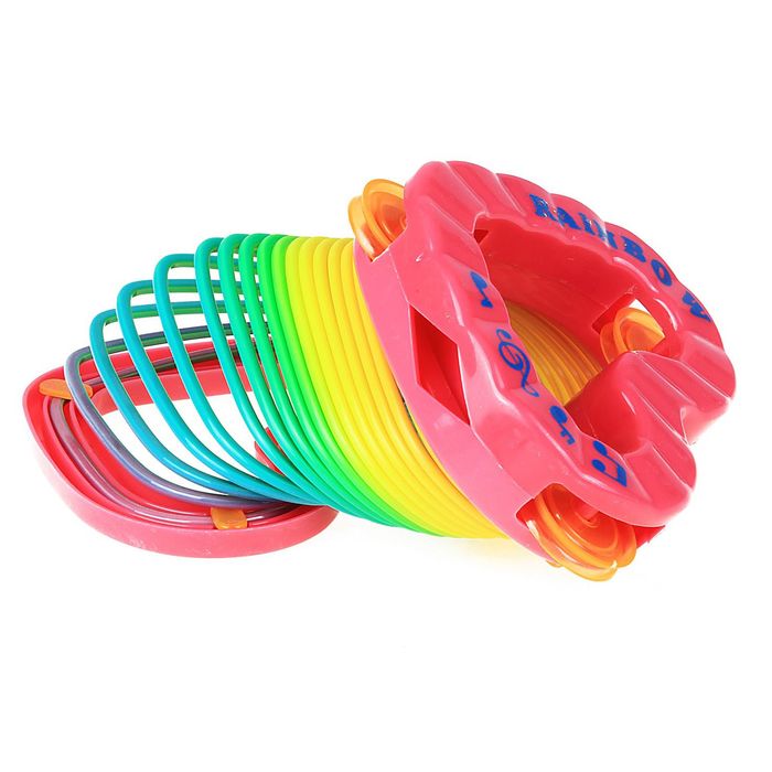 Пружинка-радуга "Бубен", в форме сердца