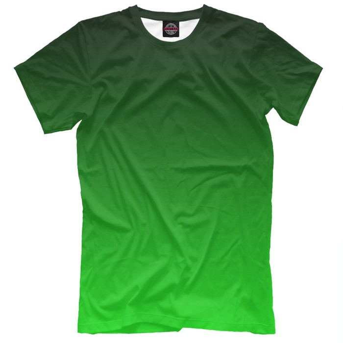 Футболка для мальчика "Градиент Зеленый в Черный" , рост 128 см CLR-327769