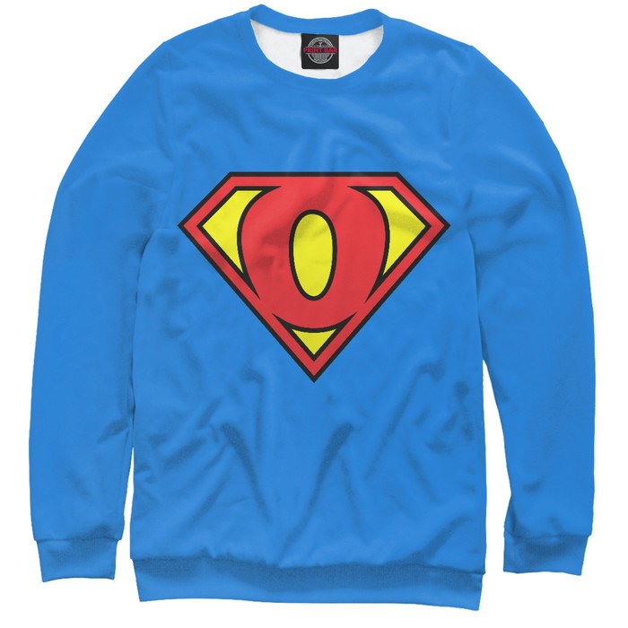 Свитшот для мальчика "Супер О" , рост 134 см BKV-268911