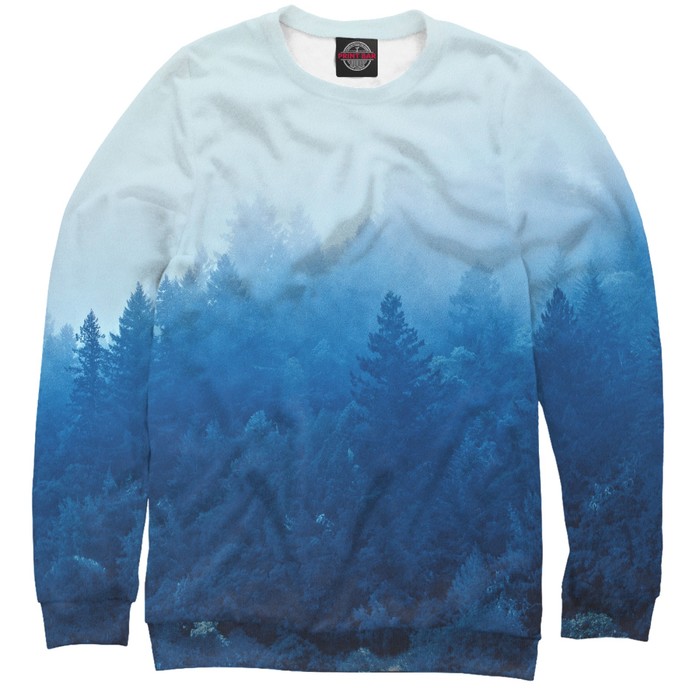 Свитшот для девочки "Туманный лес" , рост 140 см MAC-947212