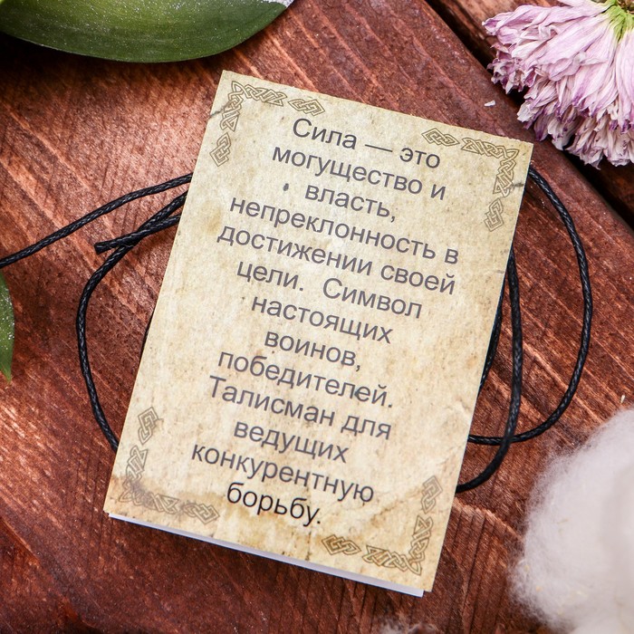 Славянская руна "Сила" (помогает мыслить здраво и ясно, опираясь на опыт)