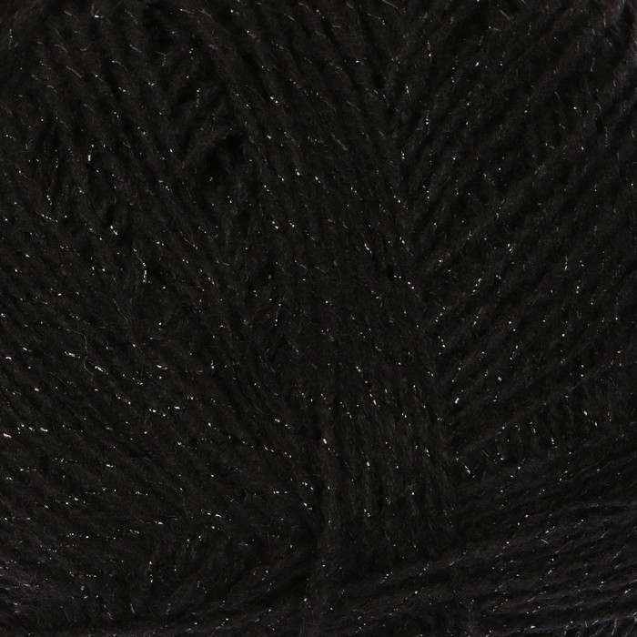 Пряжа Spark (Спарк) 45% шерсть, 48% акрил, 7% метанит 740м/100гр (черный)