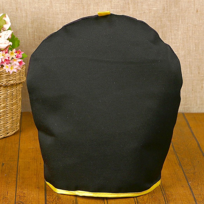 Грелка на чайник «Матрёшки», хохлома, чёрный фон