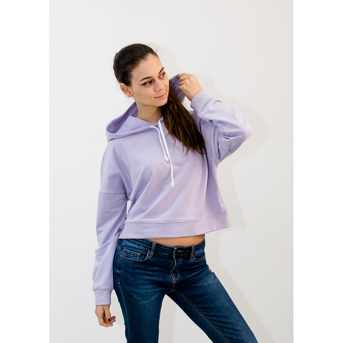 Джемпер (толстовка) женский WF33517 цвет лиловый, р-р 50