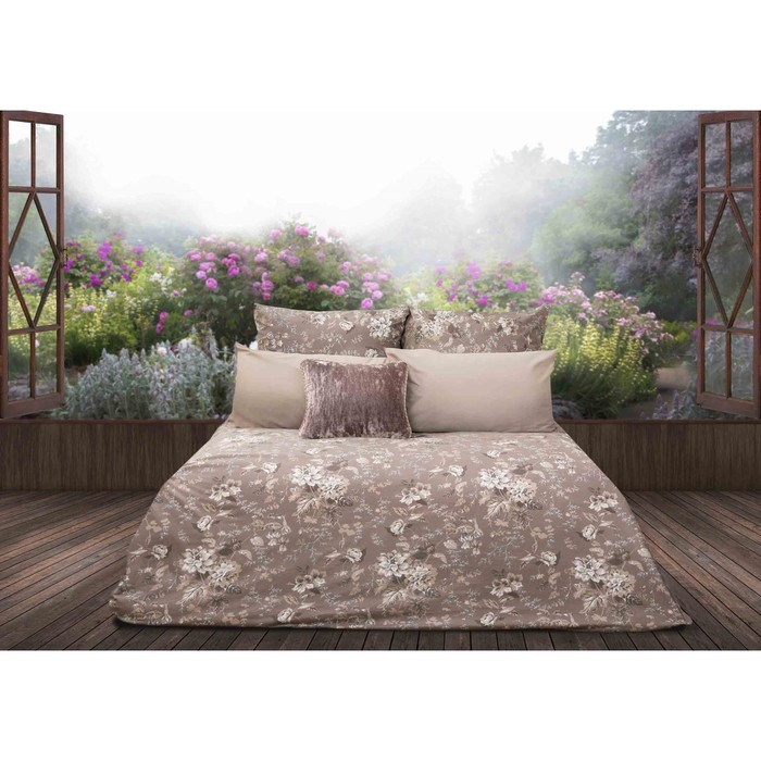 КПБ 2 сп "Английская роза", 195х220 см, 175х215 см, 50х70 см-2 шт., перкаль 117 г/м2