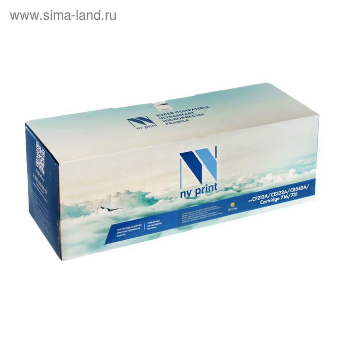 

Картридж NV PRINT CF212A/CE322A/CB542A/Canon 716/731 Yellow для HP и Canon (1600k), желтый