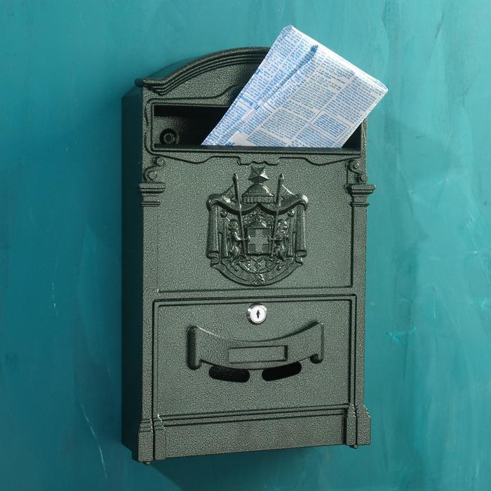 фото Ящик почтовый №4010, тёмно-зелёный
